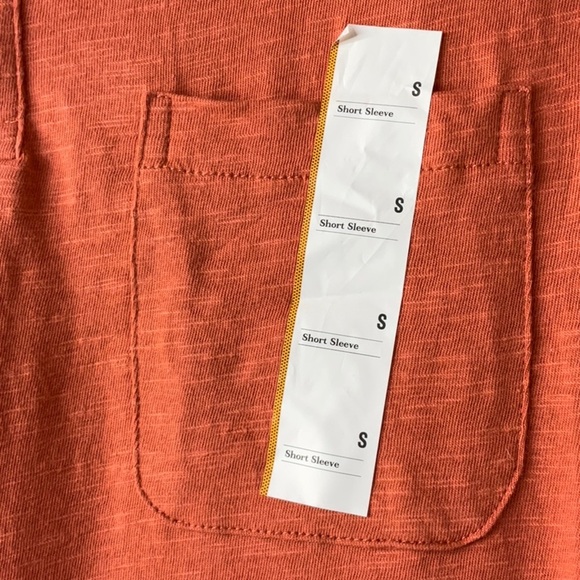 Goodfellow Mens Polo Shirt Colorado Rust Red Short Sleeve Collar Standardized S - Picture 3 of 8